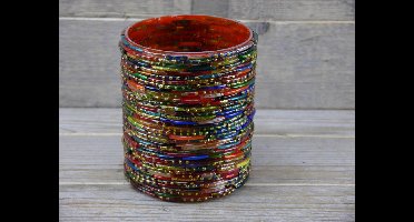 SENSE Theelichthouder- Waxine lichthouder- Sfeerlicht - Nostalgische kleuren- *** 2 STUKS ***