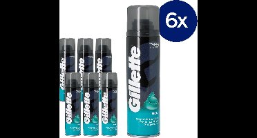 Gillette Shave Gel Original Scent Sensitive - 6 x 200 ml