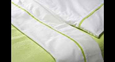 Jollein - Laken 100x150 cm - Wit/Lime