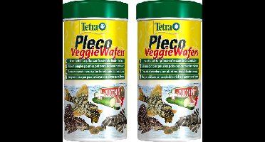 Tetra veggie wafers 250 ml voor pleco's - 2 verpakkinge