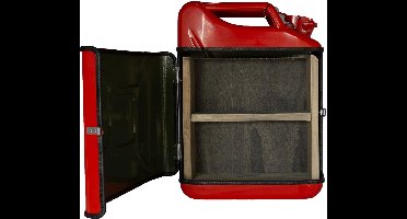 Jerrycan Kast - Rood - Stalen Opbergmeubel - Multifunctioneel Design
