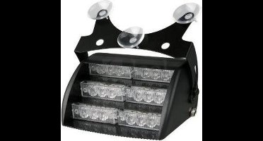 BLAUW 18 LED Dashboard flitser zwaailamp