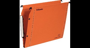 Esselte Orgarex Laterale Hangmap - 15 mm bodem - A4 - 25 stuks - Oranje - Voor Thuiswerken - Ideaal Voor Thuiskantoor
