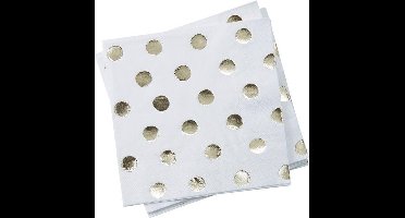 Ginger Ray - Servetten Dots goud