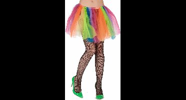 Vegaoo - Veelkleurige tule tutu voor volwassenen - Gekleurd - One Size