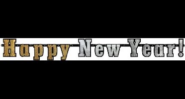 Oud en Nieuw slinger - Happy New year
