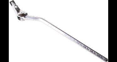 Esge Middenstandaard voor 28-inch fietsen - Gepolijst aluminium - 305 mm lengte - Stabiel en gebruiksvriendelijk