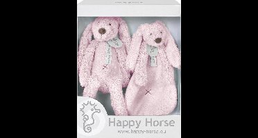 Happy Horse Geschenkverpakking Konijn Richie Roze Knuffel no. 1 - 28 cm / Knuffeldoekje - 33 cm