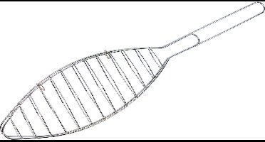 Barbecue Grillrooster - Vis - 42x10 Cm