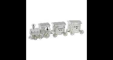 Juliana tanden- en haarlok doosje treinwagons verzilverd