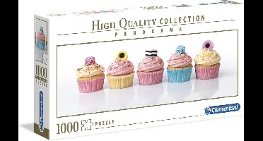 Clementoni - Panorama High Quality Collectie puzzel - Licorice cupcakes - 1000 stukjes, puzzel volwassenen