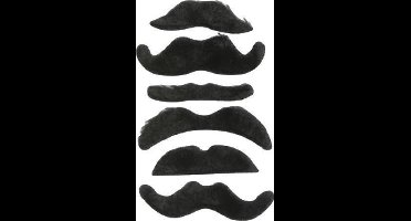 Eddy Toys Assortiment Plaksnorren Zwart 6 Stuks