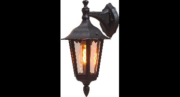 Konstsmide Firenze - Wandlamp neerwaarts 39cm - 230V - E27 - matzwart
