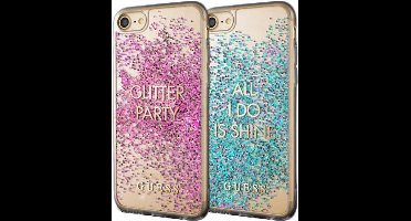 iPhone 8/7/6s/6 hoesje - Guess - Blauw - TPU