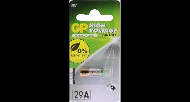 GP Hoog voltage alkaline rondcel 29A, blister 1