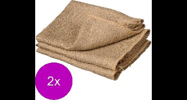 Nature Jutezak Met Aantrekkoord - Kweekbenodigdheden - 2 x 40x40x90 cm Naturel 3 stuks