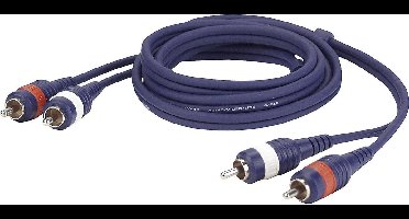 Dap Audio RCA Kabel 3m - 2x RCA Male naar 2x RCA Male - Tulp kabel 3m