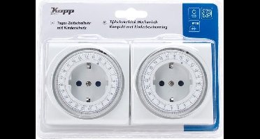 Twee schakelklokken dagprogramma Kopp