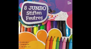 Grafix Jumbo viltstiften - 8 Stuks