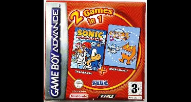 2 Games In 1: Sonic Advance + Chuchu Rocket! (GBA)