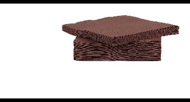 Cosy&Trendy Cocktailservet - 12.5 x 12.5 cm - 40 Stuks - Chocolat