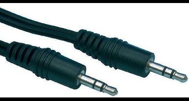 Benza Kabel - 2x 3.5 mm Male Plugen Stereo Audio/Aux/Jack Kabel 0,50 Mtr Zwart (Mobile telefoon)