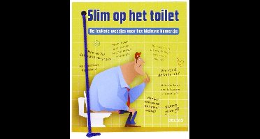 Slim op het toilet