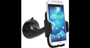 Shop4 - Samsung Galaxy S9 Plus Autohouder Instelbare Raamhouder Zwart