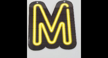 Neon letter - M