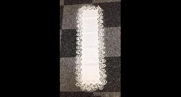 Tafelkleed Grof kant - Wit - 45x150 cm