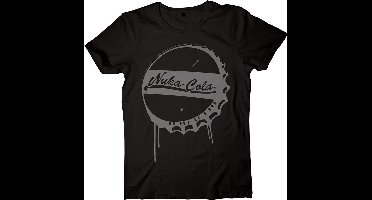 Fallout 4 - Nuka-Cola Bottle Cap Heren T-shirt - zwart - XXL