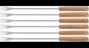 Kela Fonduevorkjes Bergamo Drietand - 6 Stuks