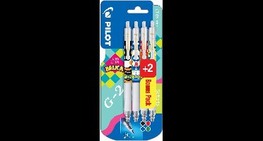 Pilot roller G-2 07 Mika, blister van 2+2 gratis in geassorteerde kleuren