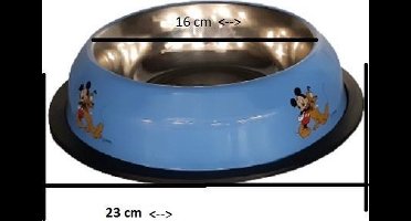 Disney Voerbak Hond RVS - Antislip Voerbak 23 CM - Voerbak Kat - Drinkbak Hond - Drinkbak Kat - Honden Voerbak - Katten Voerbak