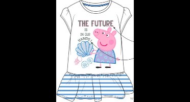 Peppa Pig zomerjurk - kleedje - Wit - Maat 128 / 8 jaar