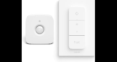 Philips Hue Voordeelbundel met 1 Hue Dimmer Switch en 1 Hue Bewegingssensor voor Binnen - Hue Accessoires