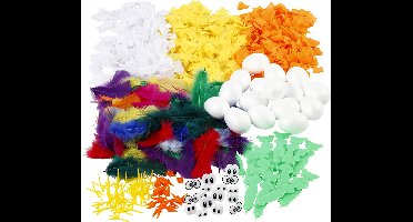 Set voor kuikens, H: 6 cm, 16 stuk, 1 set