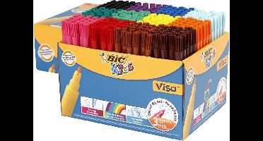 BIC Visa Fijne Kleurstiften, lijndikte 1,6 mm, diverse kleuren, 12x24 stuk