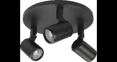 HighLight spot Rain 3 lichts rond - zwart