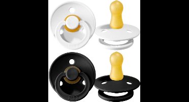 Bibs - Fopspeen - Black/White - 2 stuks - Stage 1 - Newborn