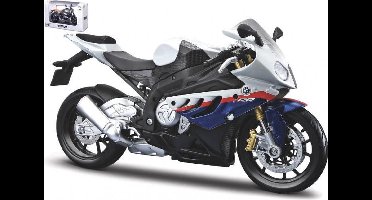 Maisto BMW S 1000 RR - Wit/blauw/rood schaalmodel 1:12