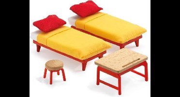 Djeco Poppenhuis Kinderkamer | Meubeltjes Slaapkamer