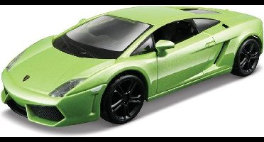 Lamborghini Gallardo LP 560-4 (Groen) 1/32 Bburago - Modelauto - Schaalmodel - Modelauto - Miniatuurauto - Miniatuur autos