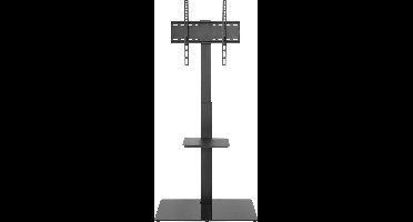 TV standaard - tv monitor statief beurs - draaibaar - hoogte verstelbaar 134 cm tot 146 cm