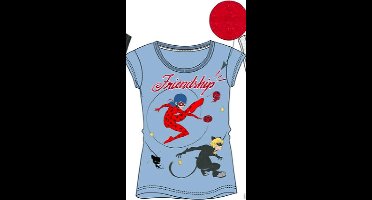 Miraculous ladybug t-shirt - lichtblauw - Maat 110 / 5 jaar
