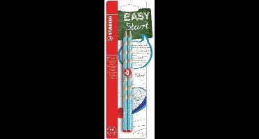 STABILO EASYgraph S - Ergonomische Grafietpotlood - Rechtshandig - HB Hardheid - Lichtblauw - 2 Stuks