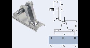 Marinetech RVS biminitop railing montage - 90 graden - zeewaterbestendig