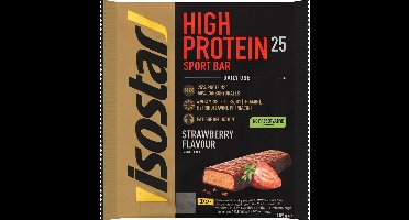 Isostar | High Protein 25 Sport Bars | Hazelnoot | 20 x 3 x 35 gram | Eiwitreep voor krachtsport