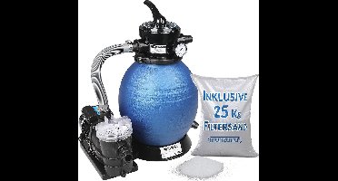 Monzana Zandfiltersysteem - 9.600 l/u - 25l Tank 7-weg & Filterglas