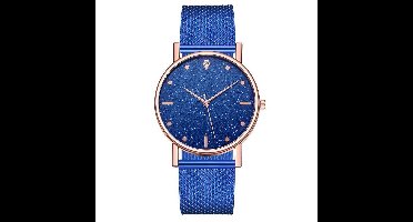 Modern Dames Horloge Blauw • Fashion • Rosegold • Roze • Zwart • Zilver • Rood • Blauw • Groen